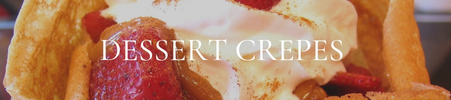 Dessert crepes | CrepeMaker Catering menu